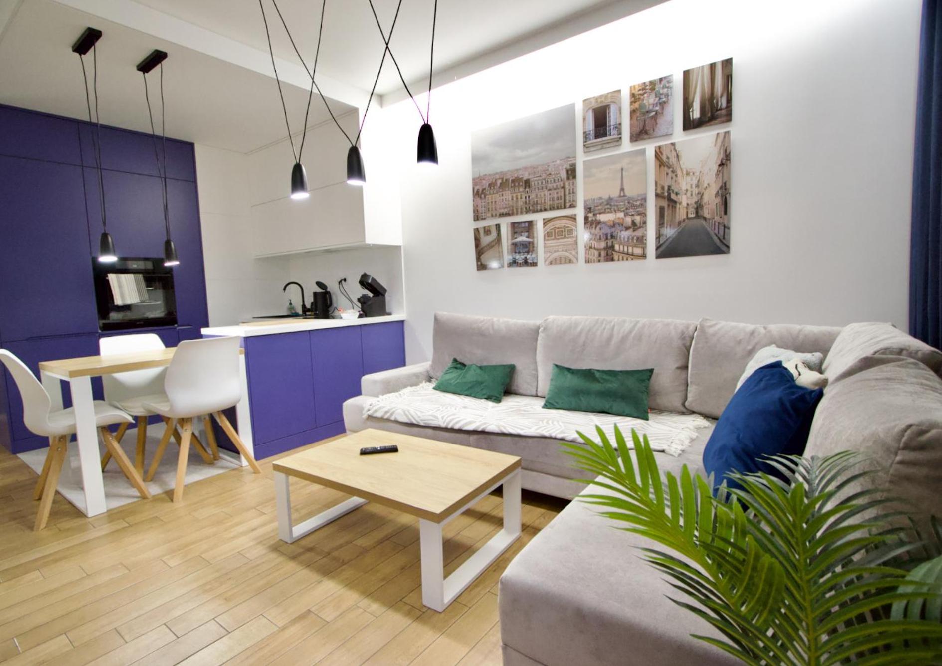 Wola Blue Modern Apartment 华沙 外观 照片