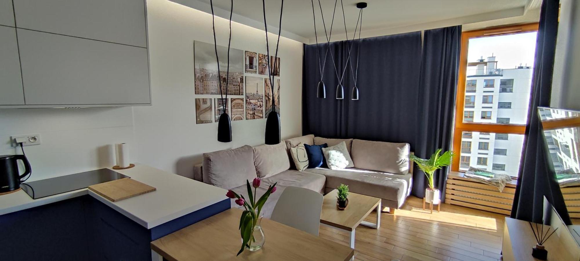 Wola Blue Modern Apartment 华沙 外观 照片