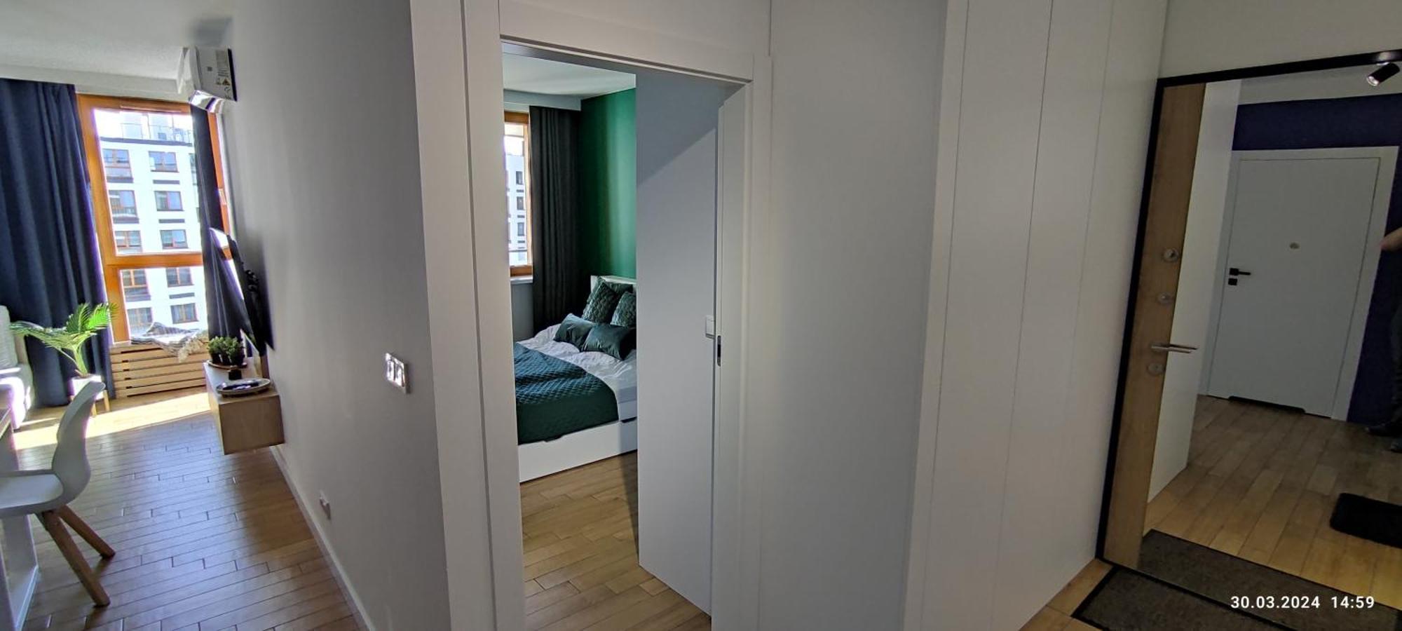 Wola Blue Modern Apartment 华沙 外观 照片